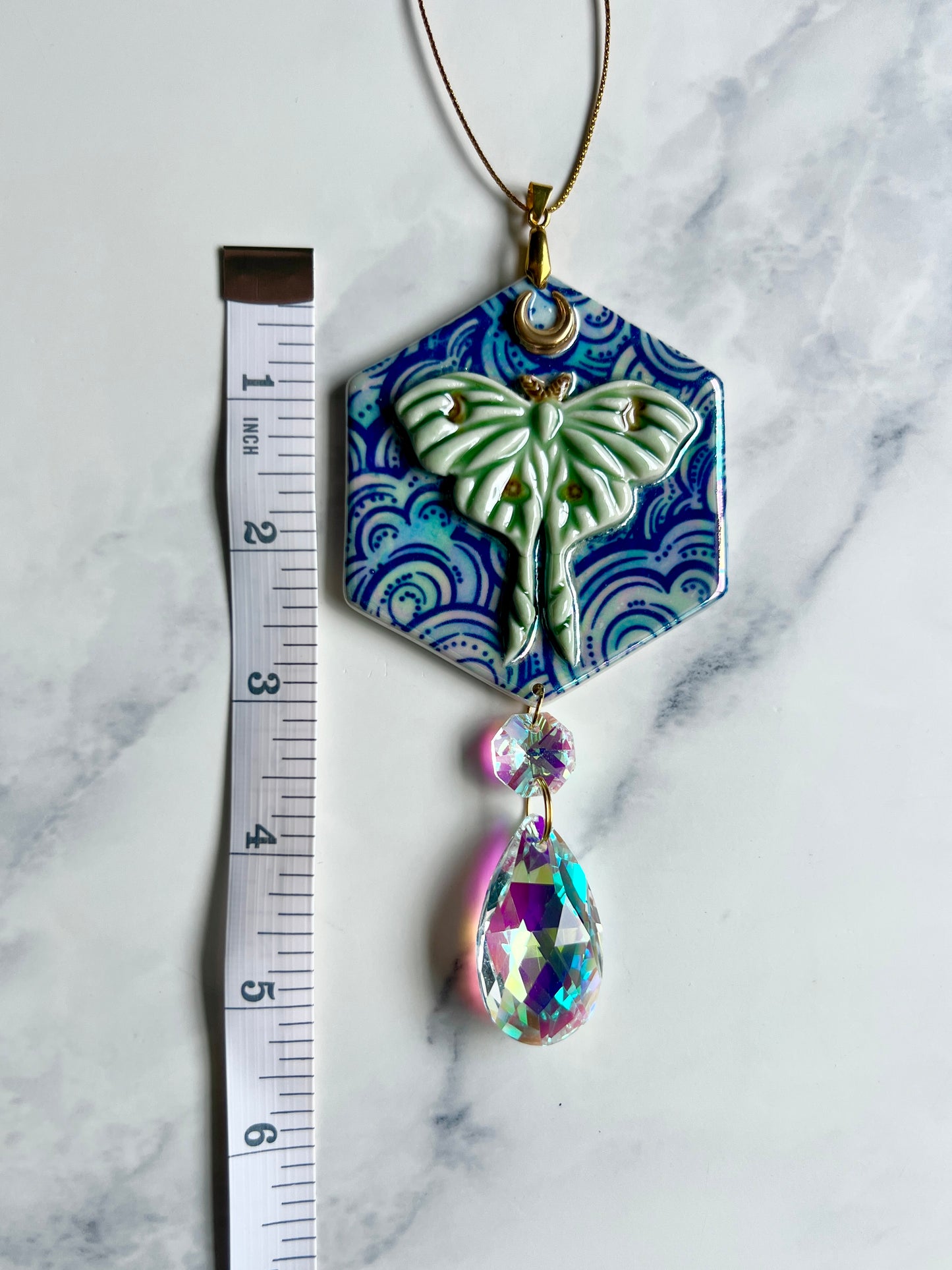 Luna Moth Cloud Sun catcher Wall Hanging Decor