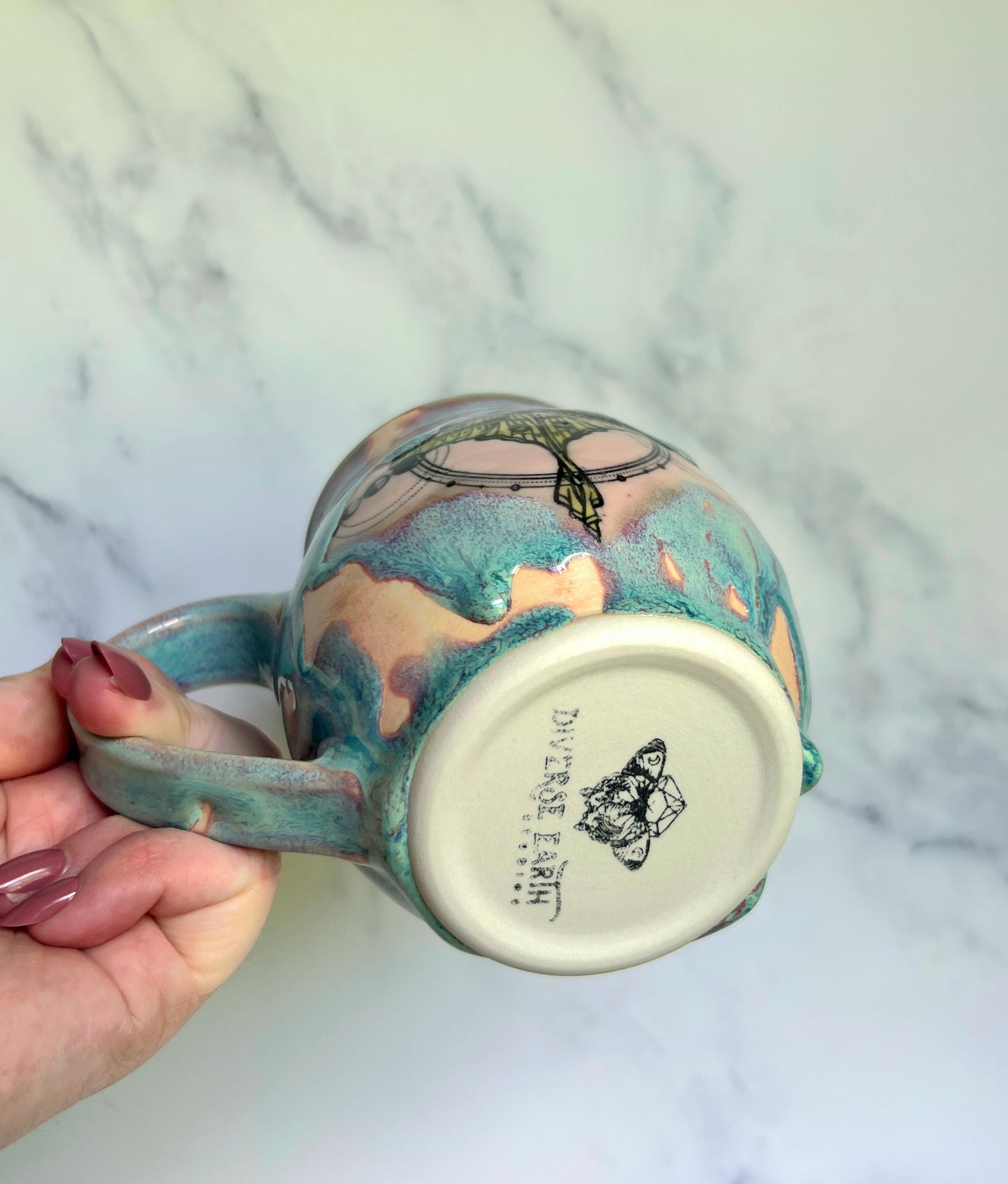 IMPERFECT Drippy Luna Moth Mug