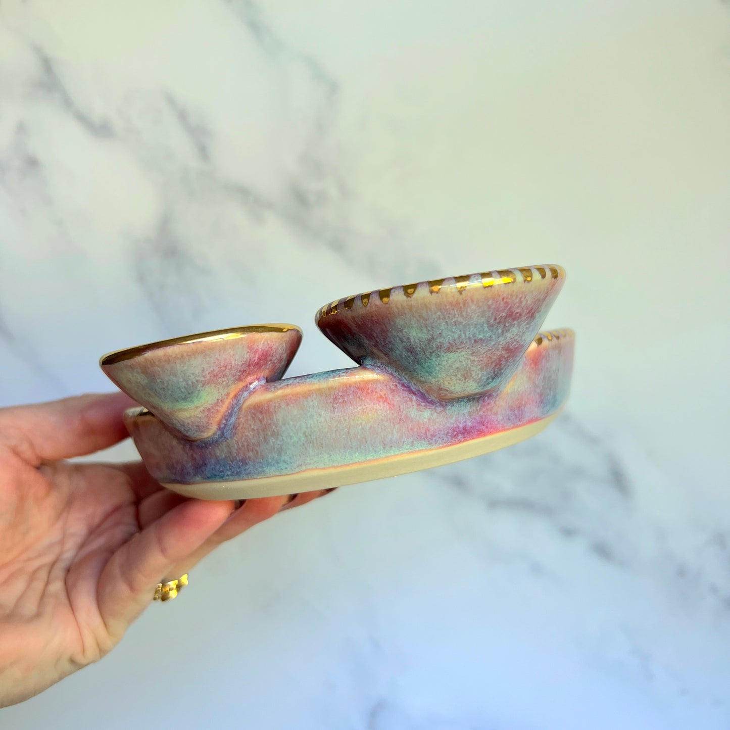 Strawberry Infinity Tray #1, Altar Tray Witchy Jewelry Dish Platter