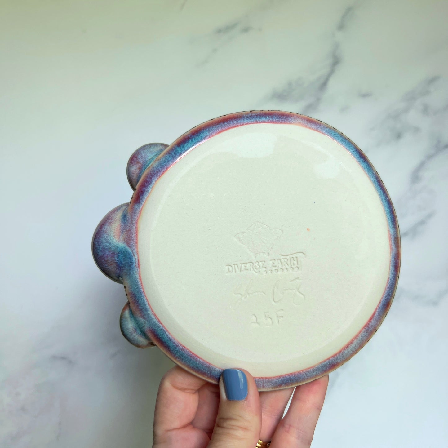 Coral Reef Dish with Mini Bowls Iridescent Altar Ring Jewelry Dish