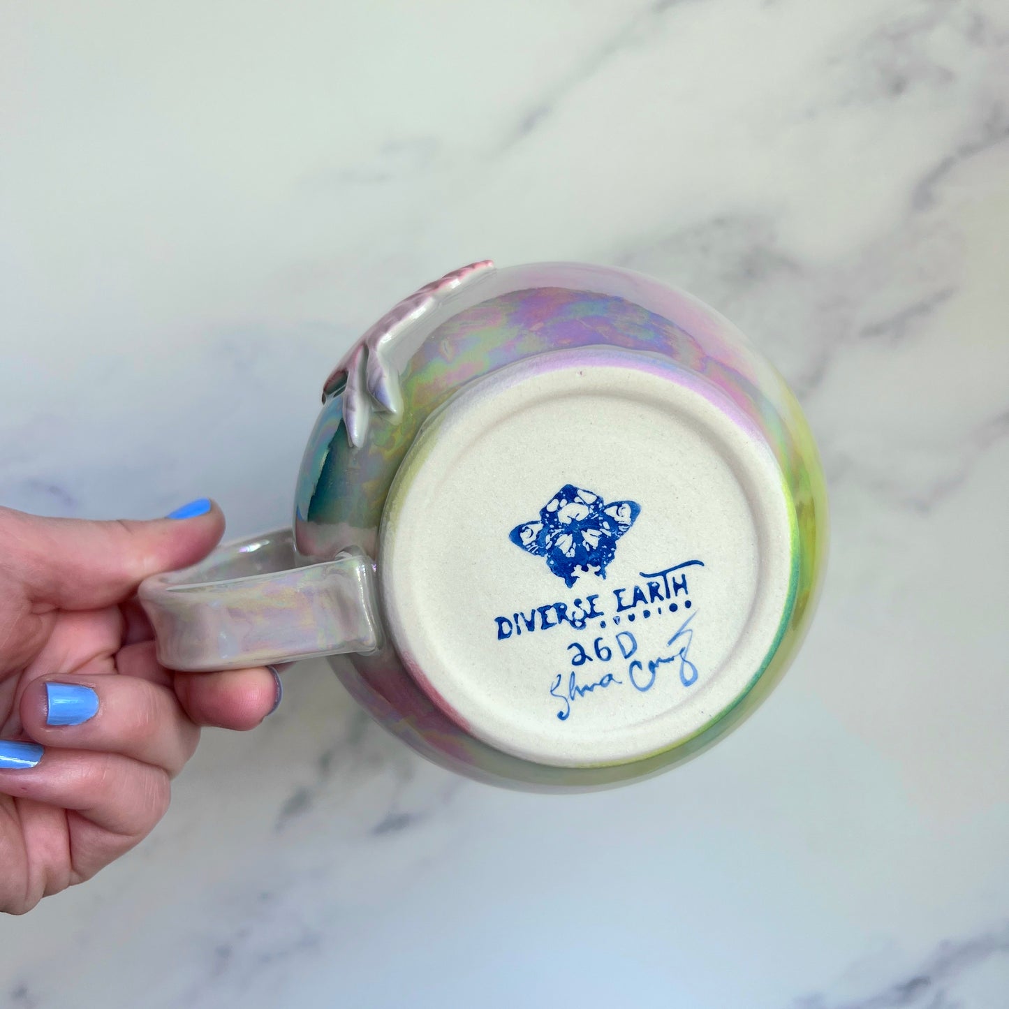 Iridescent Rainbow Luna Moth Mug