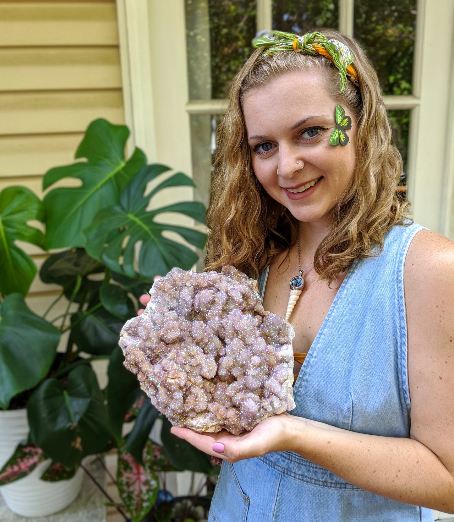 Huge Angel Aura Spirit Quartz Cluster Specimen