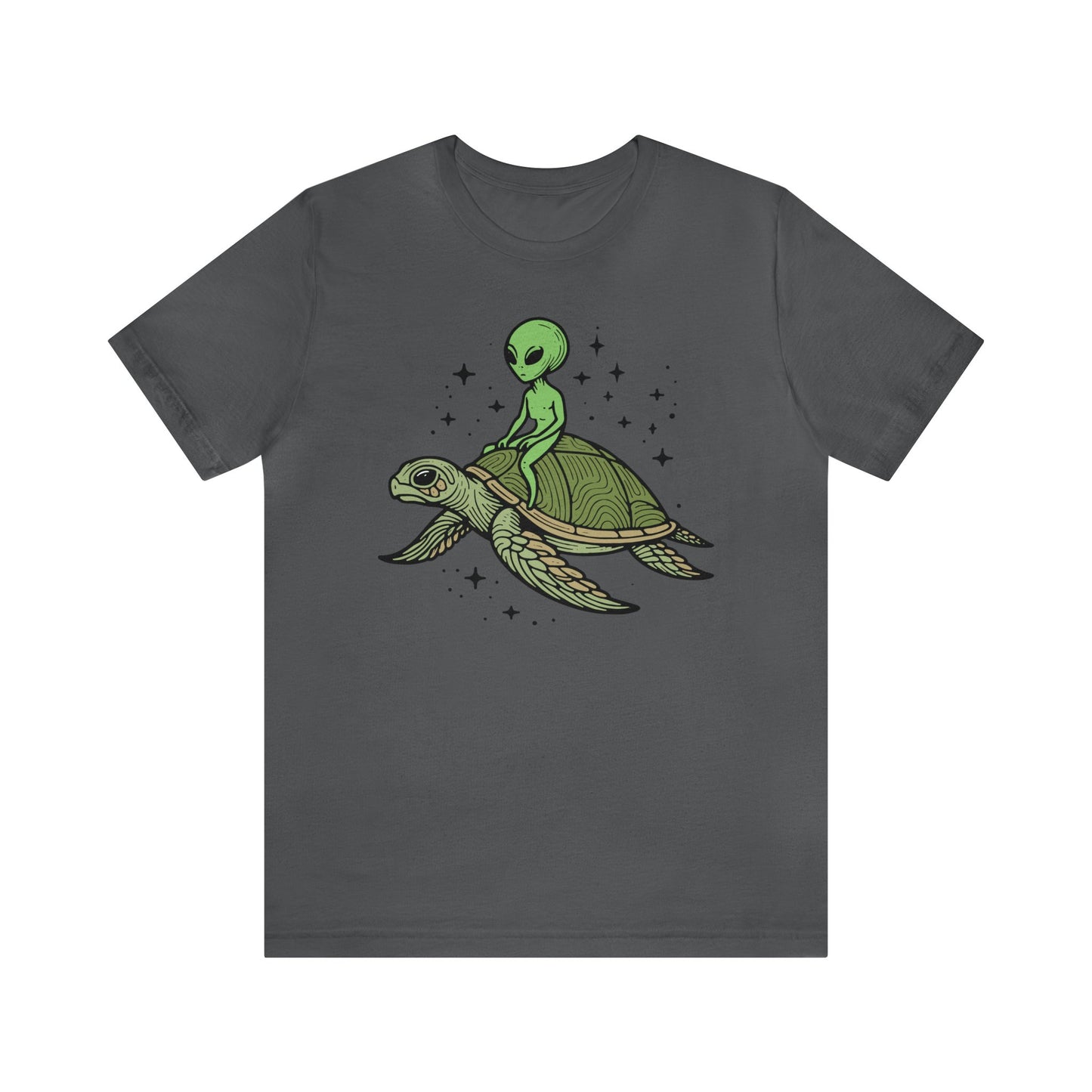 Alien Turtle Tee Shirt, Unisex Jersey Tee