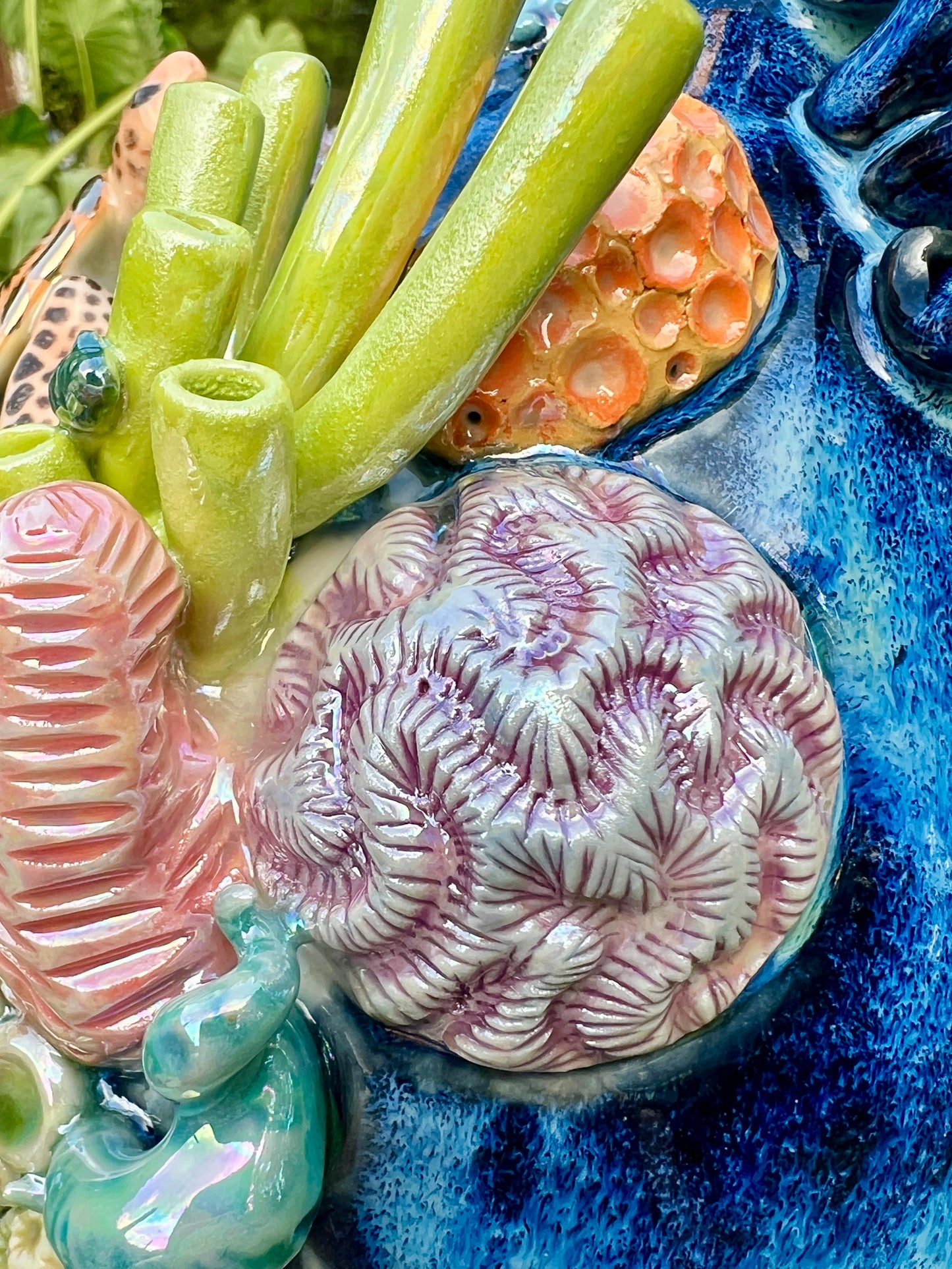 Sea Turtle Reef Vase with Abalone