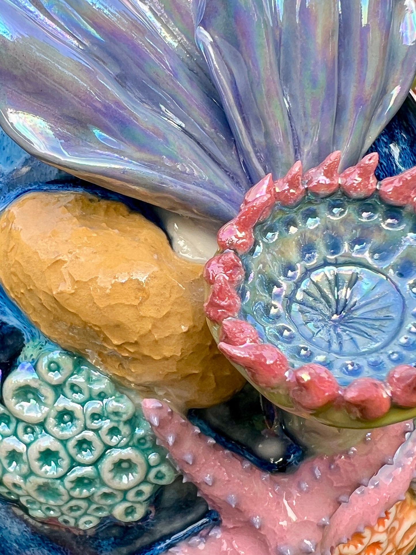 Sea Turtle Reef Vase with Abalone
