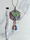 Luna Moth Sun Catcher Round Wall Hanging Decor