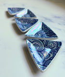 Cloud Triangle Circle Dish Iridescent Altar Ring Jewelry Tray