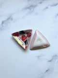 Strawberry Triangle Dish Iridescent Altar Ring Jewelry Tray