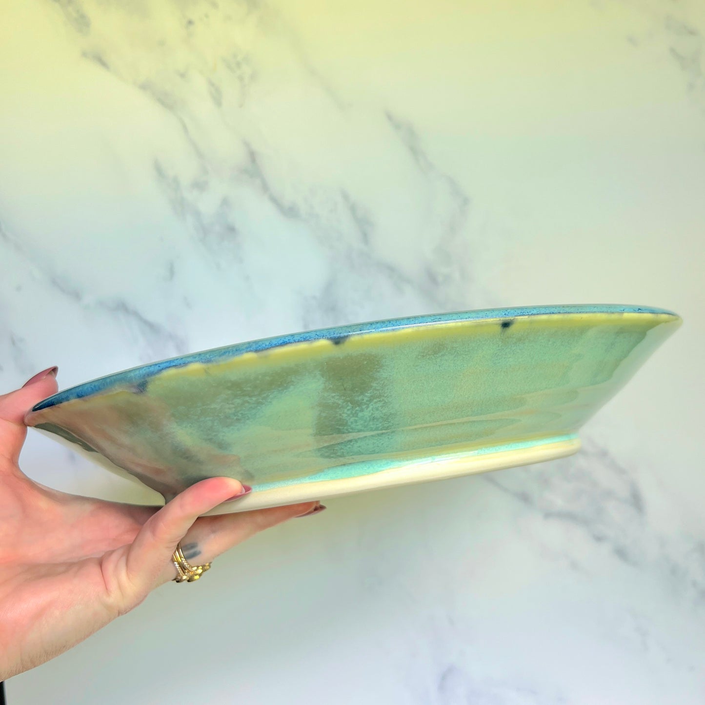 IMPERFECT Large Turtle Alien Platter