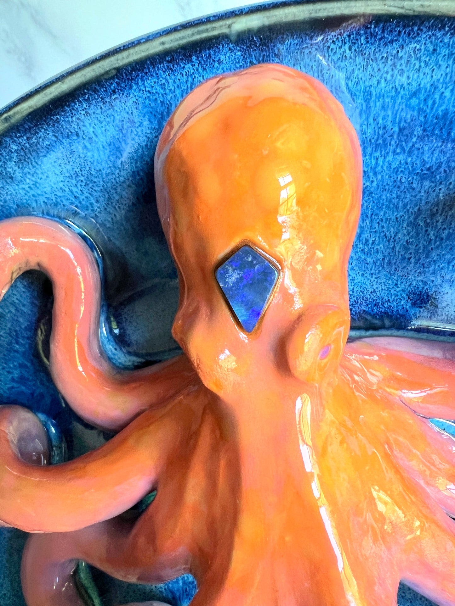 IMPERFECT Large Opal Octopus Platter