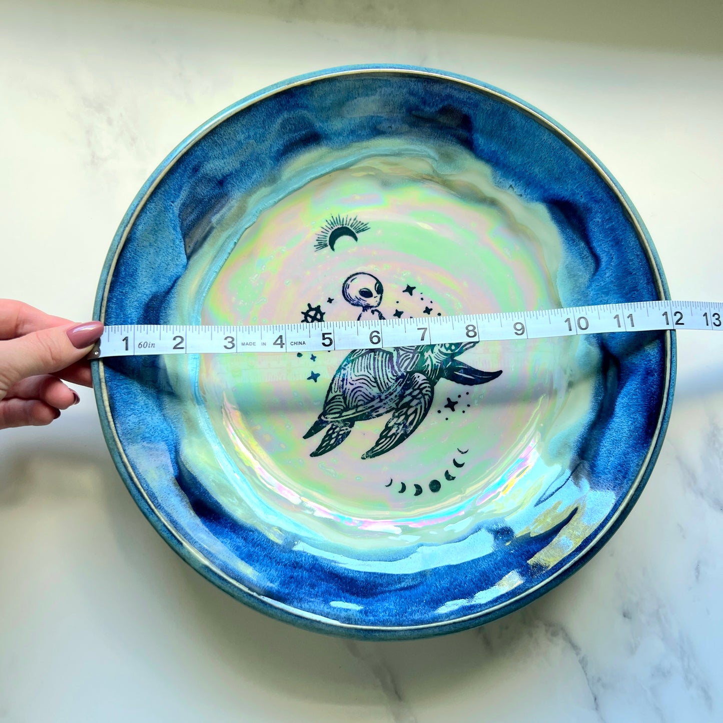 IMPERFECT Large Turtle Alien Platter