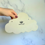 Larger 5 Dish Cloud Jewelry Wall Hanging Necklace Display with Ring Dishes