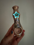 Leo Labradorite Star Zodiac Sign Porcelain Ceramic Smoking Pipe