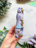 Taurus Moonstone Pipe Dreamy Cloud Zodiac Sign Porcelain Ceramic Smoking Pipe