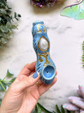 Libra Moonstone Pipe Zodiac Sign Porcelain Ceramic Smoking Pipe