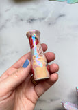 Strawberry Chillum Pipe Iridecent Porcelain Ceramic Smoking Pipe