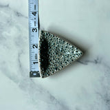 Textured Triangle Dish Iridescent Altar Ring Jewelry Tray