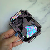 Purple Mushroom Dish Square Iridescent Altar Ring Jewelry Tray