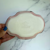 Gold Bluberry Dish Square Iridescent Oval Altar Ring Jewelry Tray