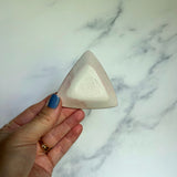 Textured Triangle Dish Iridescent Altar Ring Jewelry Tray