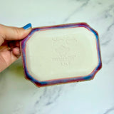 Rectangle Coral Reef Dish Iridescent Altar Ring Jewelry Dish