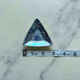 4 Piece Set - Cloud Triangle Dish Iridescent Altar Ring Jewelry Tray