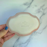 Strawberry Dish Iridescent Altar Ring Jewelry Tray Oval