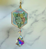 Succulents Sun Catcher Wall Hanging Decor