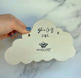 3 Dish Cloud Jewelry Wall Hanging Necklace Display with Ring Dishes #2