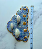 Very Slightly IMPERFECT 3 Dish Cloud Jewelry Wall Hanging Necklace Display with Ring Dishes #3
