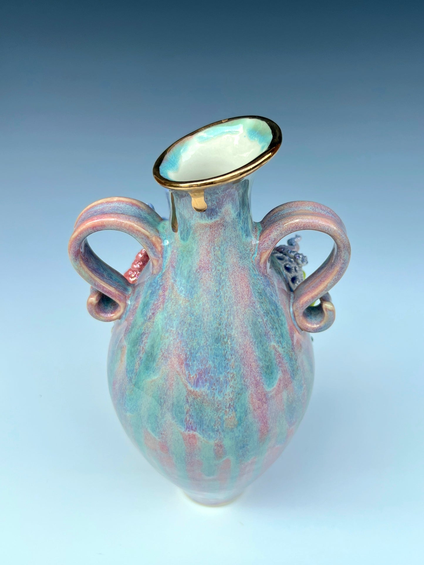 Taza de abulón, taza de café de porcelana de ensueño de la diosa ballena, taza de arcilla de cerámica