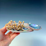 IMPERFCT Coral Reef Dish with Mini Bowls Iridescent Altar Ring Jewelry Tray Star Fish