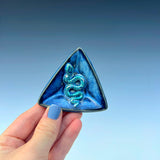 Mini Snake Dish Round Iridescent Altar Gold Star Jewelry Tray Triangle