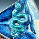 Mini Snake Dish Round Iridescent Altar Gold Star Jewelry Tray Triangle