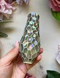 Purple Labradorite Pipe Iridescent Carved Porcelain Smoking Pipe