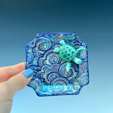 Turtle Cloud Iridescent Altar Ring Jewelry Tray