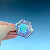 Snake Dish Iridescent Altar Ring Jewelry Tray Hexagon