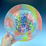 Rainbow Medusa Dish Round Iridescent Altar Jewelry Tray