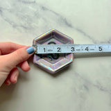 Snake Dish Iridescent Altar Ring Jewelry Tray Hexagon