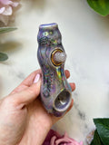 Spirit Quartz Pipe Witchy Purple Crystal Porcelain Ceramic Smoking Pipe