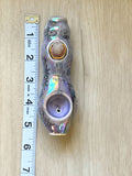 Spirit Quartz Pipe Witchy Purple Crystal Porcelain Ceramic Smoking Pipe