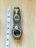 Mystic Quartz Pipe  Mushroom Goddess Waterfall Glaze Porcelain Ceramic Smoking Pipe