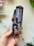 Rainbow Crystal Pipe Chakra Mushroom and Snake Porcelain Smoking Pipe