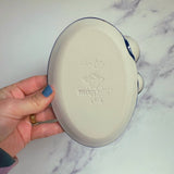 Oval Coral Reef Dish with 2 Mini Bowls Iridescent Cloud Altar Ring Jewelry Tray D