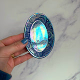 Lil Oval Cloud Dish Iridescent Ring Tray