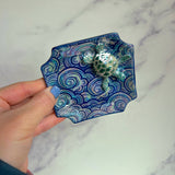 Sea Turtle Cloud Iridescent Altar Ring Jewelry Tray