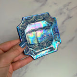 Square Cloud Tray, Iridescent Altar Ring Jewelry Soap Tray A