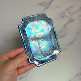Rectangle Cloud Tray, Iridescent Altar Ring Jewelry Soap Tray