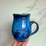 Coral Reef Mug Moonstone Crystal Mug, Sea Turtle Pottery
