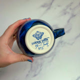 Coral Reef Mug Moonstone Crystal Mug, Sea Turtle Pottery